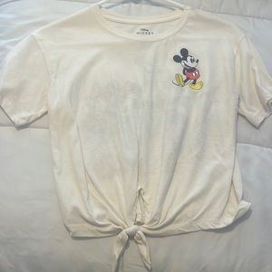 Mickey and friends tie front T-shirt size medium